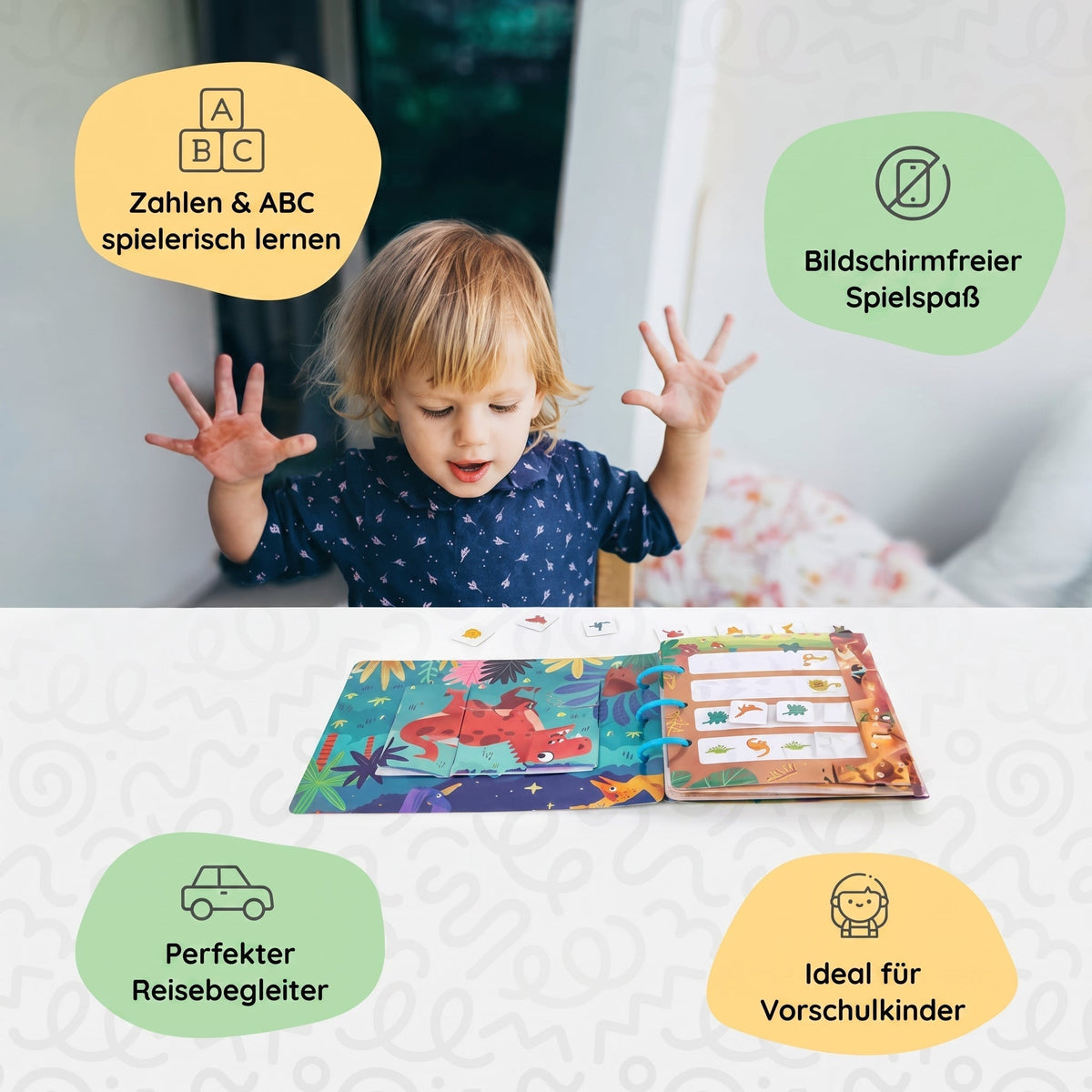 Montessori-activiteitenboek met stickers