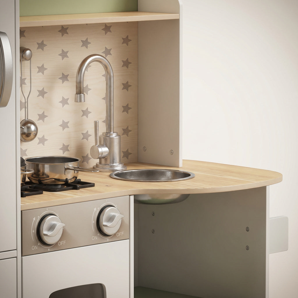 Montessori-speelkeuken van hout