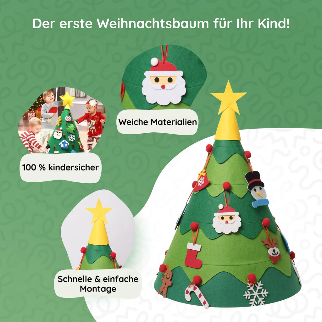 Montessori 360° vilten kerstboom