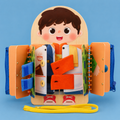 Montessori-busy board van hout