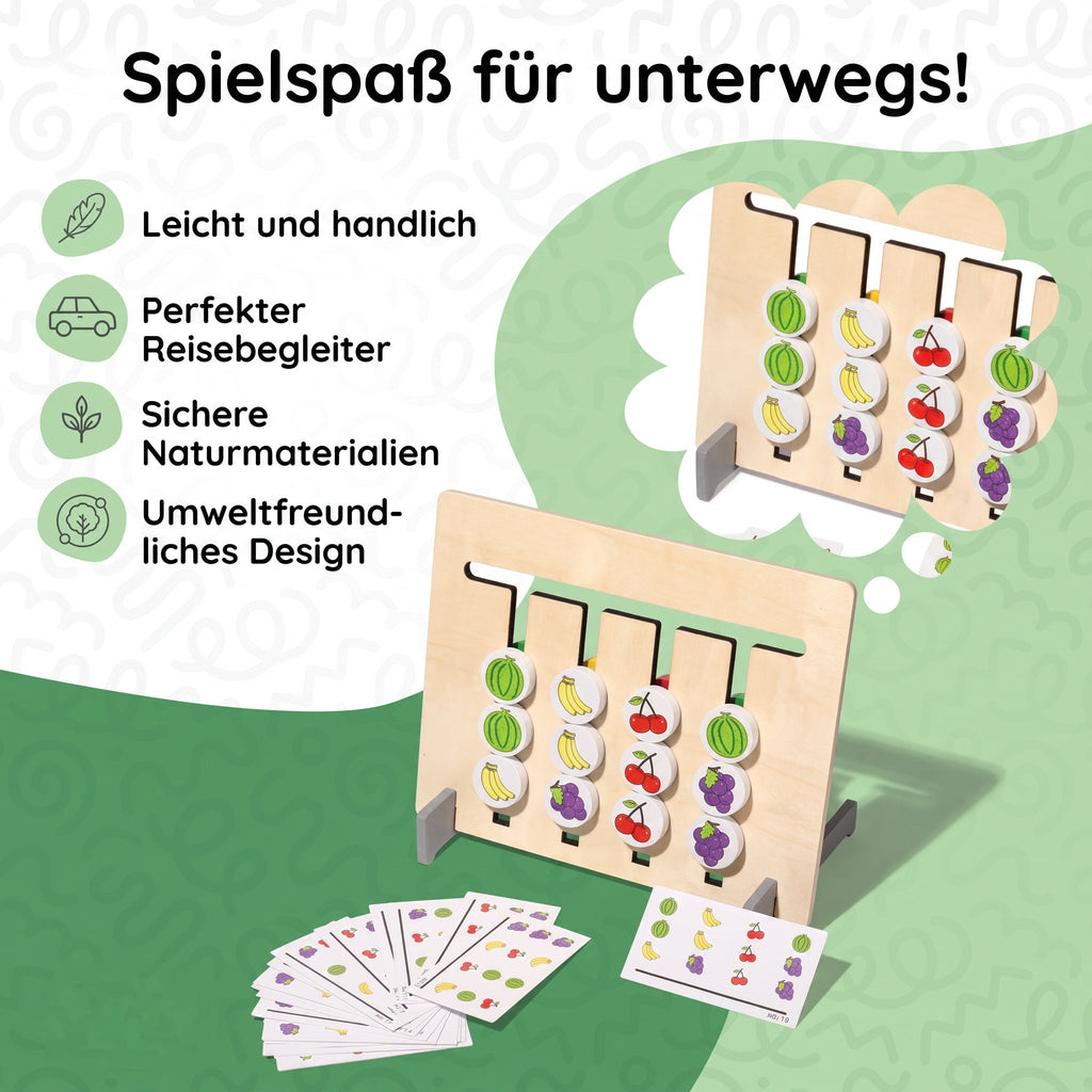 Dubbelzijdig Montessori-vormenkoppelspel
