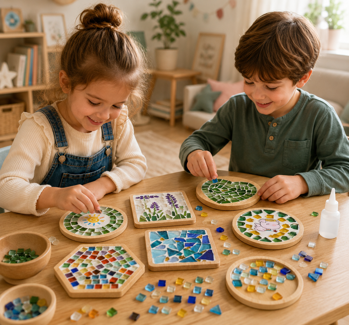 DIY-mozaïekknutselset voor kinderen