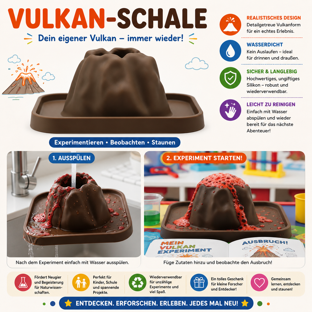 Vulkaan-experimenteerset voor kinderen