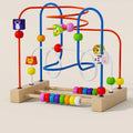 Montessori-motorieklabyrint van hout
