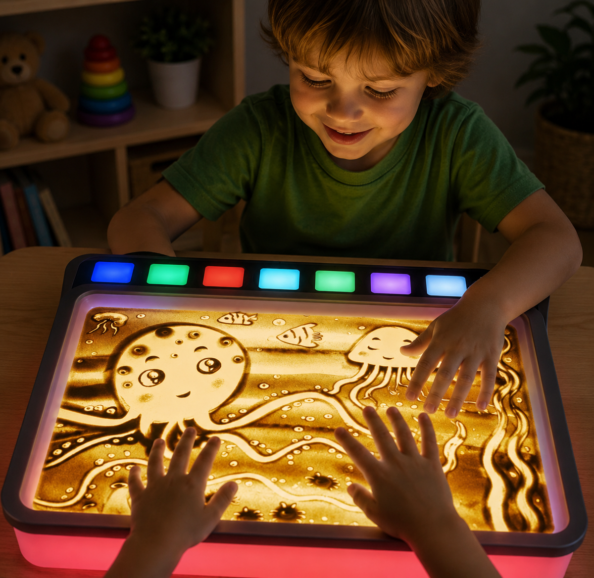 LED-zandtekenbord voor creatief tekenen