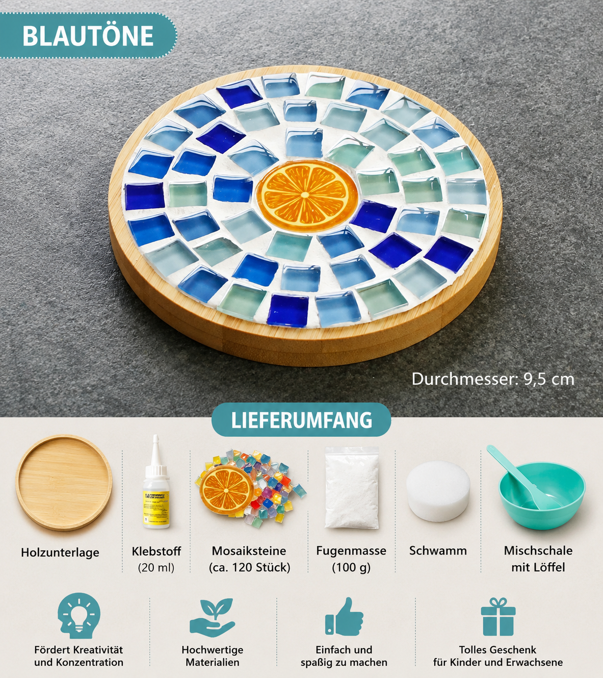 DIY-mozaïekknutselset voor kinderen
