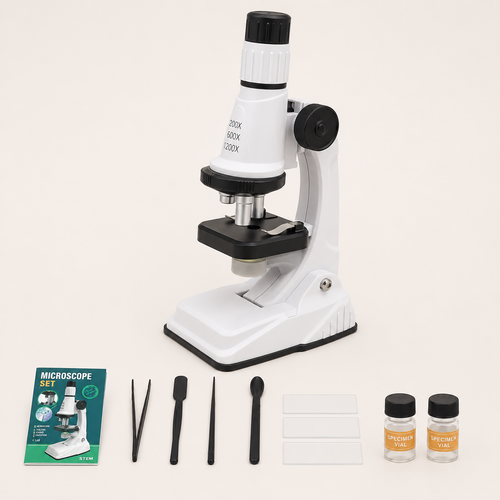 Kindermicroscoop met 1200× vergroting