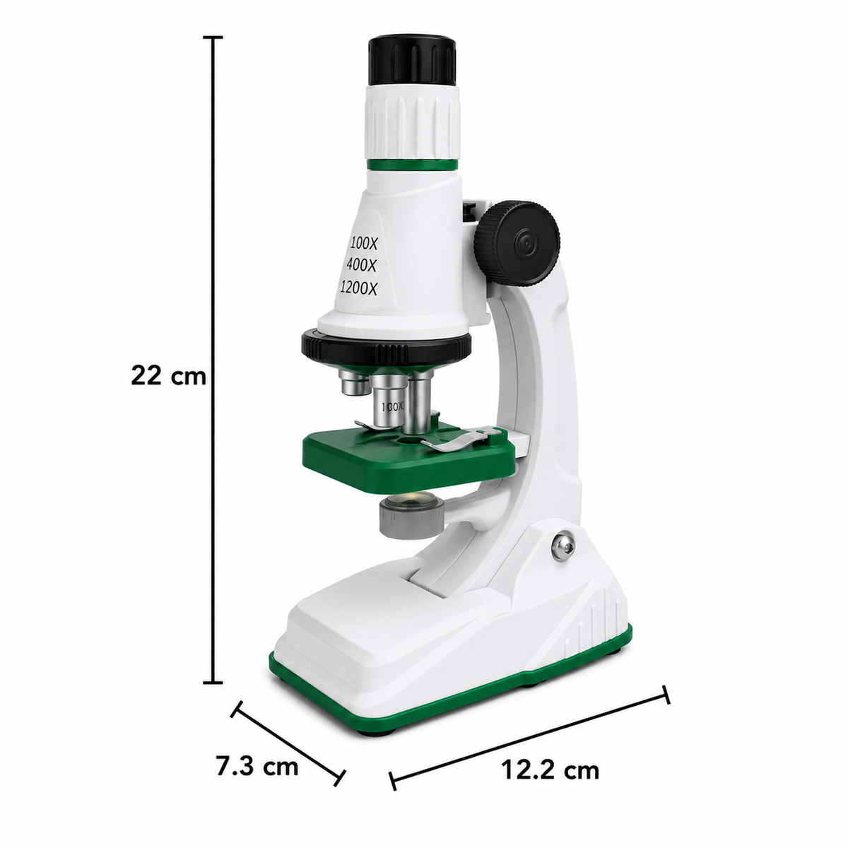 Kindermicroscoop met 1200× vergroting