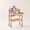 Montessori-werkbank met gereedschap