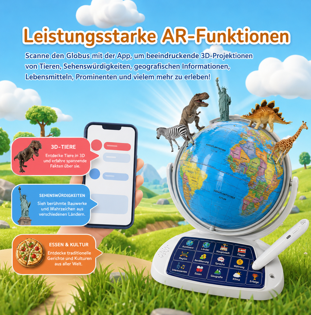 Interactieve AR-globe voor kinderen
