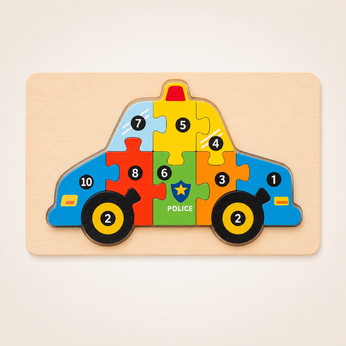 Montessori 3D-houten dierenpuzzel