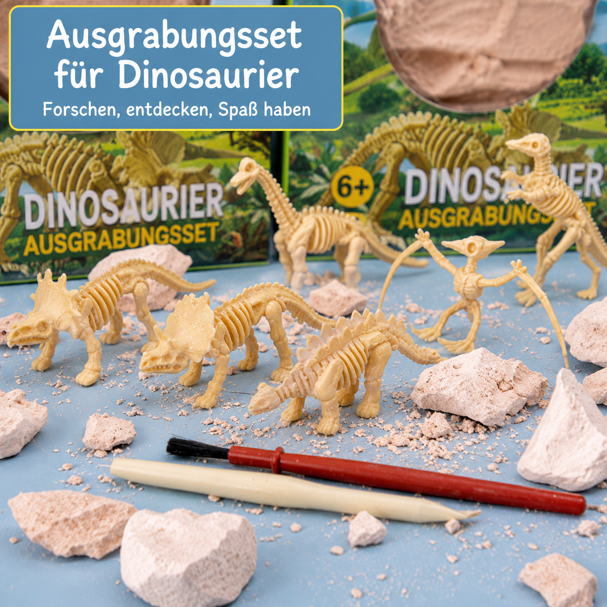 Dinosaurus-opgravingsset voor kinderen