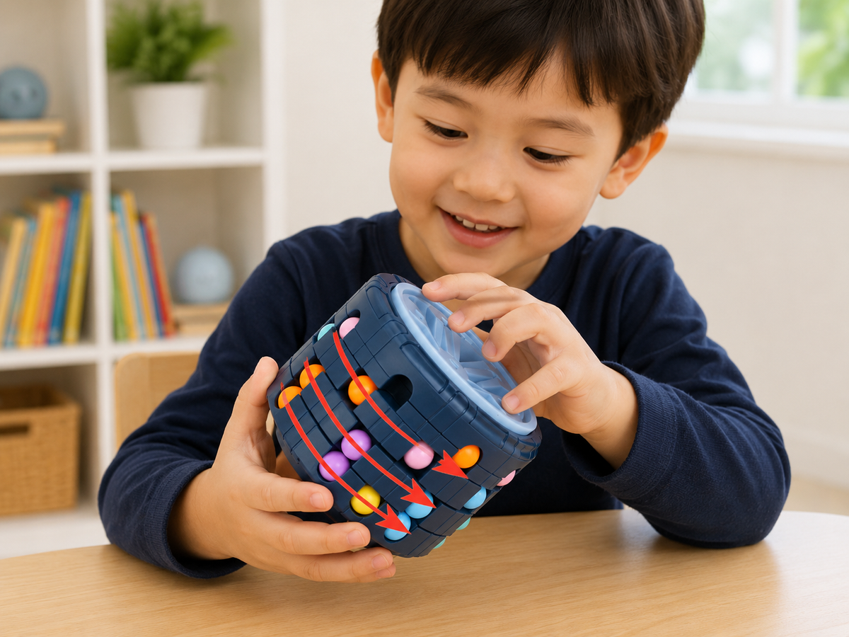Montessori-sensorische speelring voor baby's