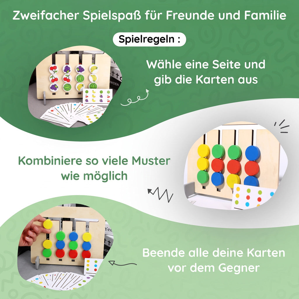 Dubbelzijdig Montessori-vormenkoppelspel