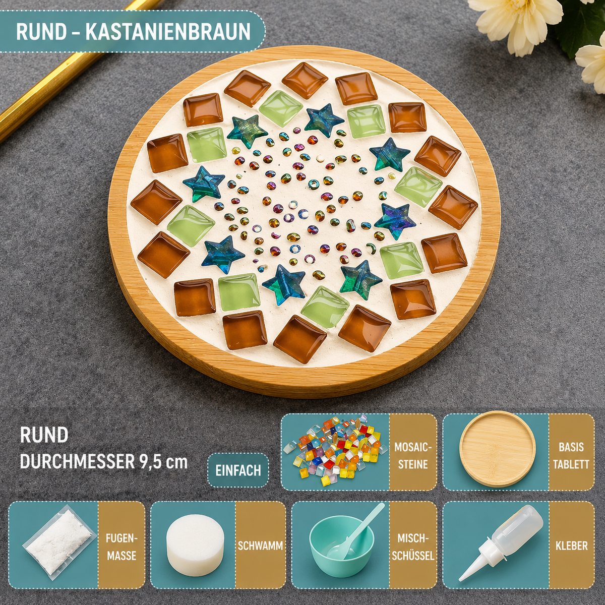 DIY-mozaïekknutselset voor kinderen
