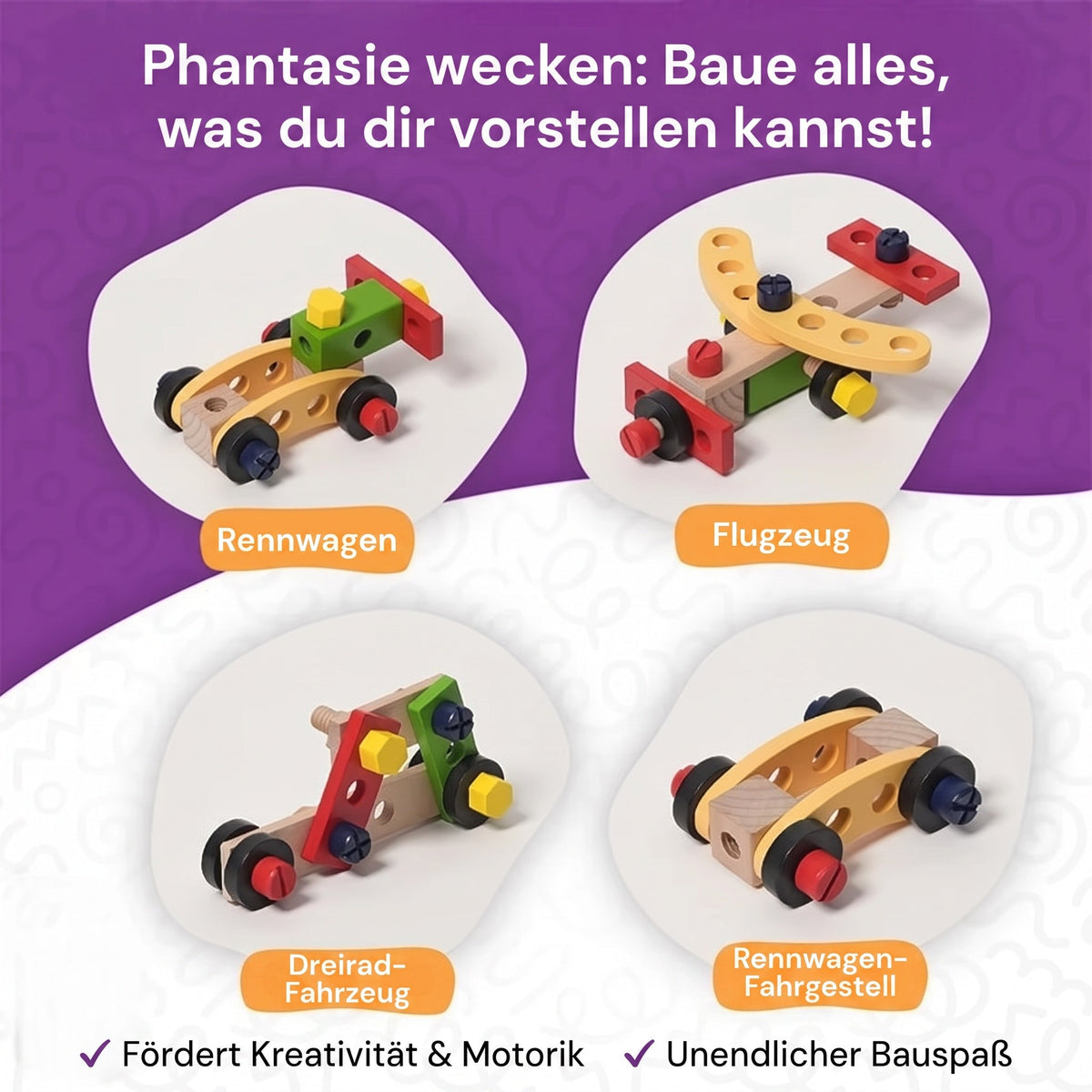 Montessori-gereedschapskist van hout