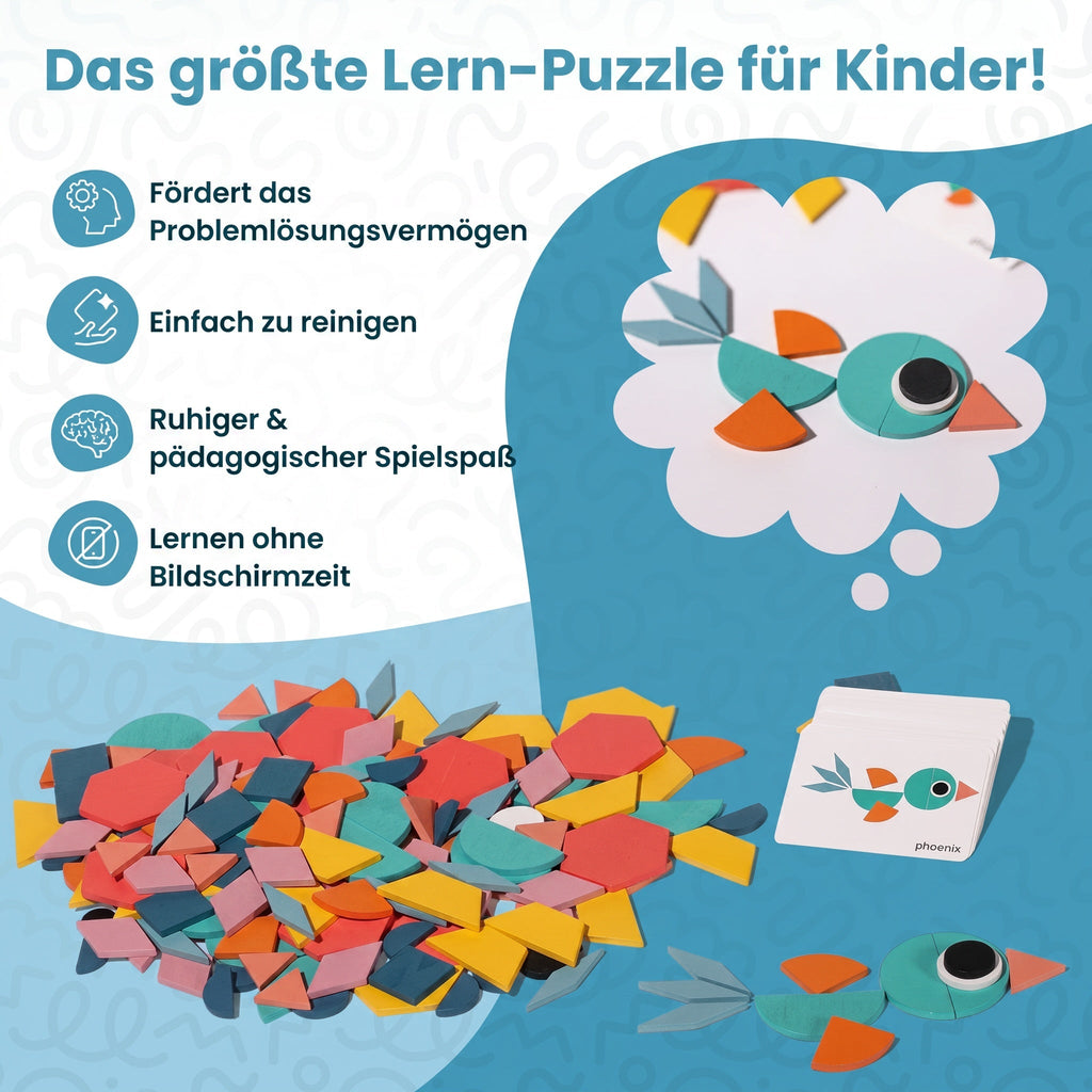 Montessori-dierenpuzzel van hout