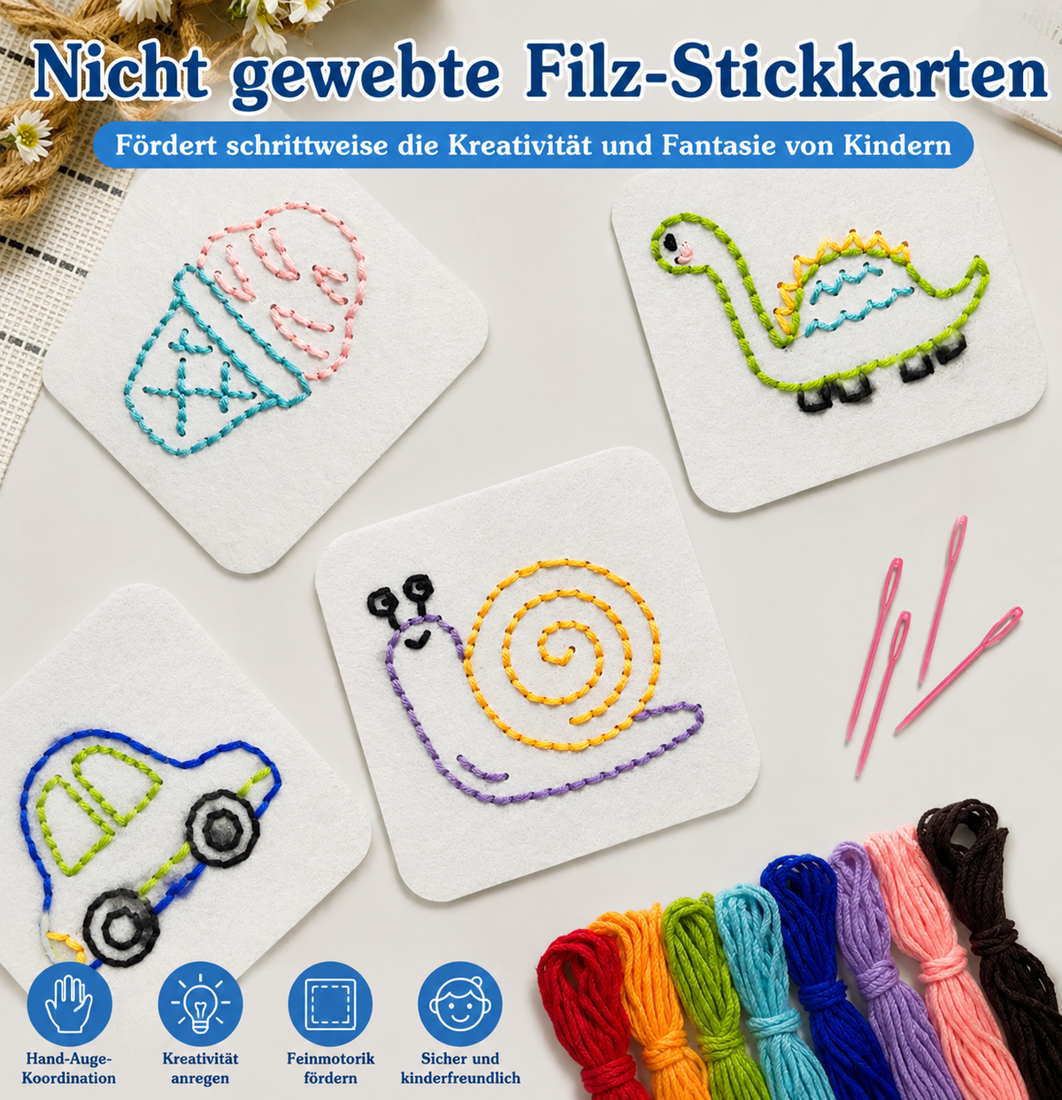Rijg- & naaileerset voor kinderen