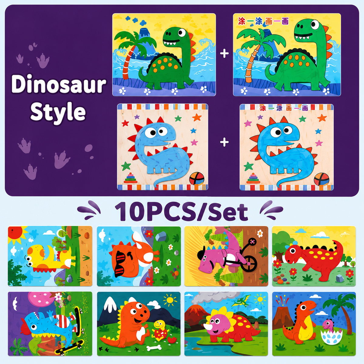 3D-schuimstickerset voor kinderen