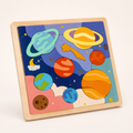 Montessori-houten zonnestelselpuzzel