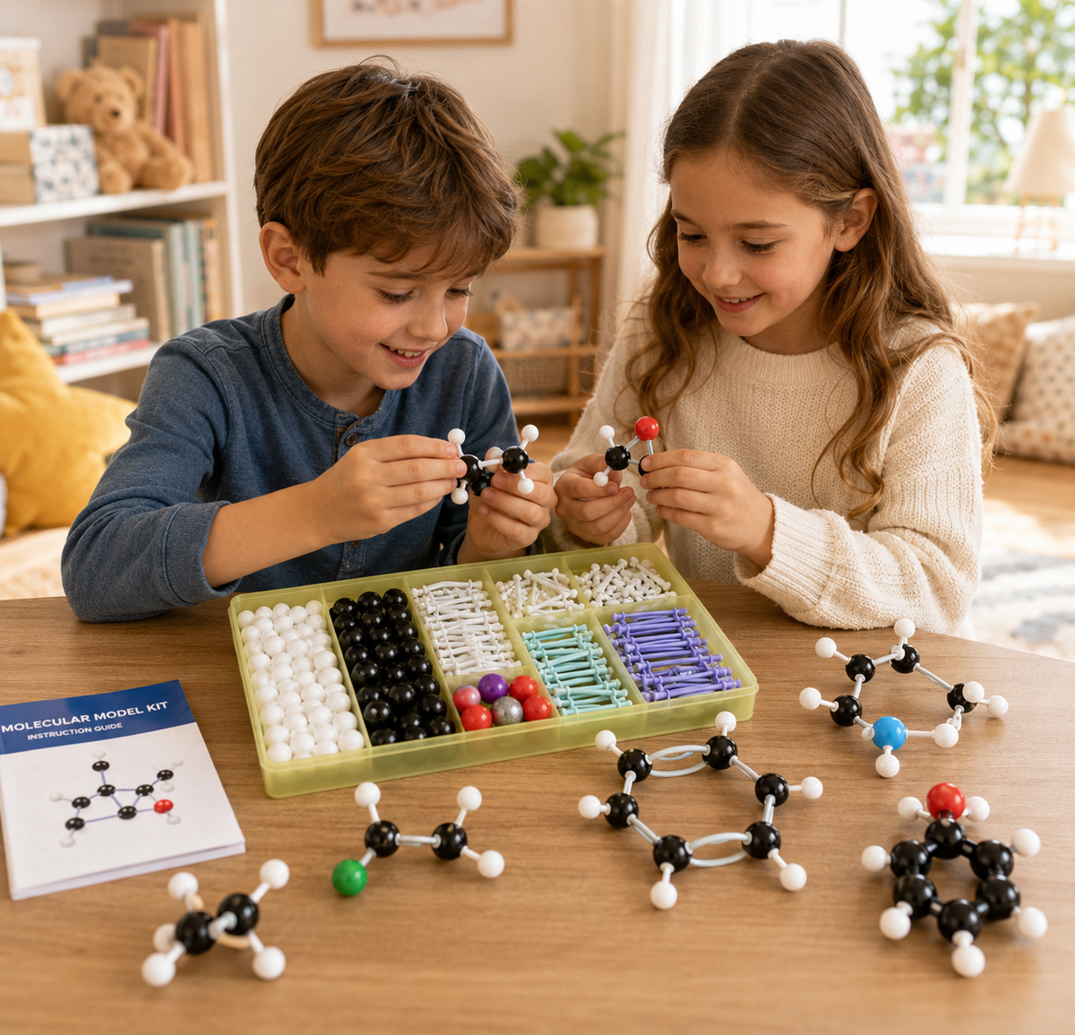 Chemie-molecuulbouwset voor kinderen