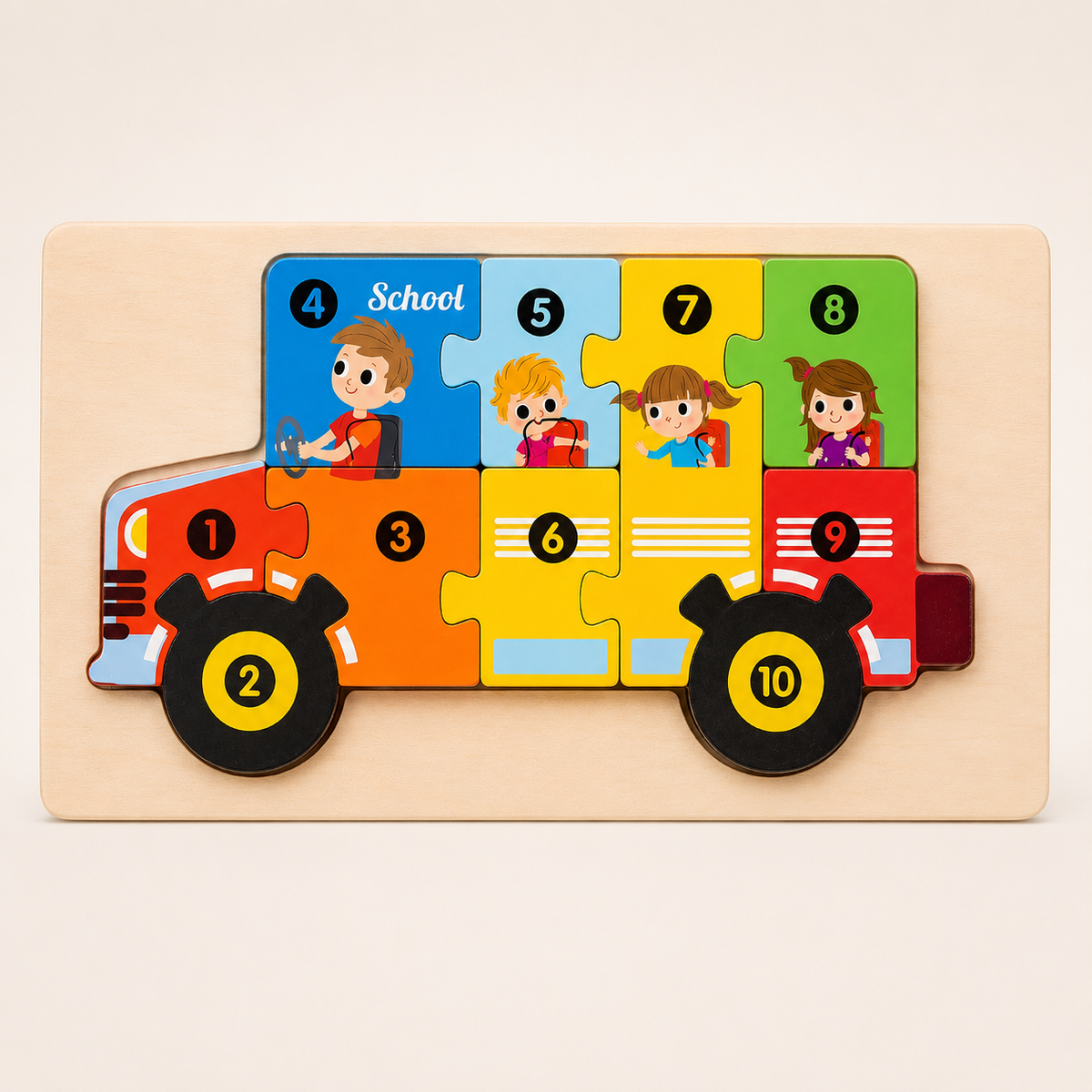 Montessori 3D-houten dierenpuzzel