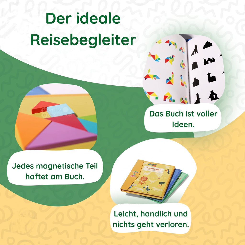 Montessori-magnetisch tangramboek