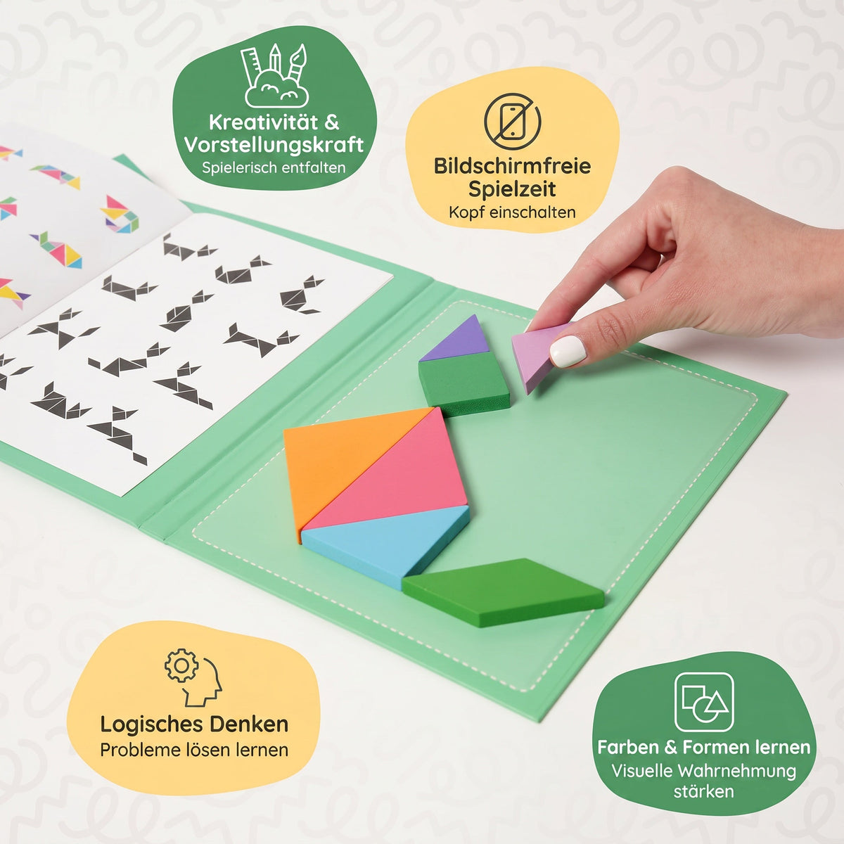 Montessori-magnetisch tangramboek