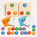 Montessori-houten rekenspel