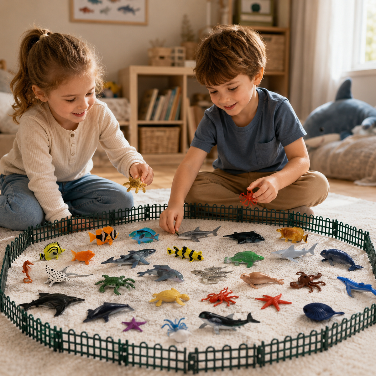 56-delige figurenset met zeedieren