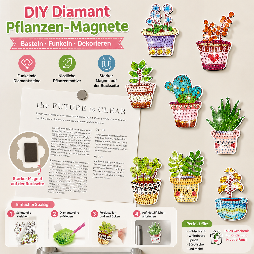 DIY-diamond-paintingmagneten voor kinderen