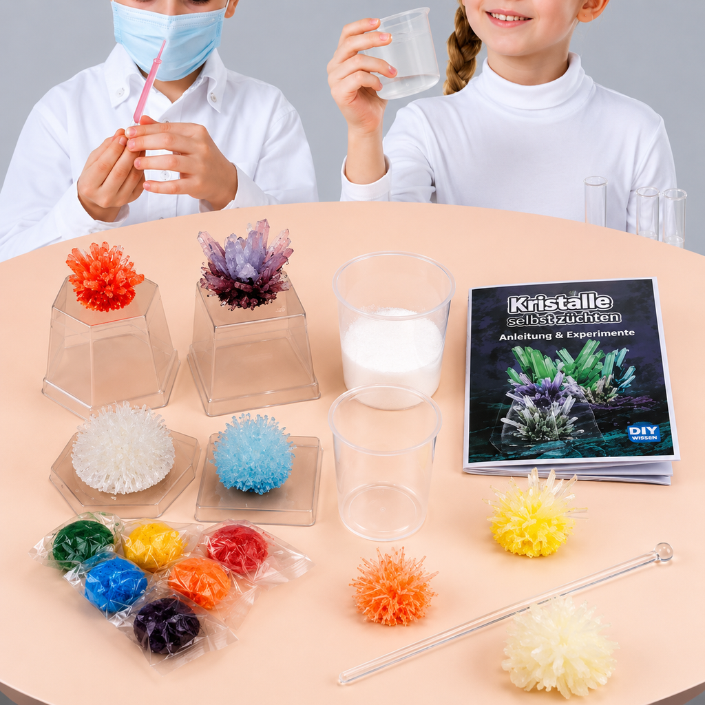 Kristallen-kweekset voor kinderen