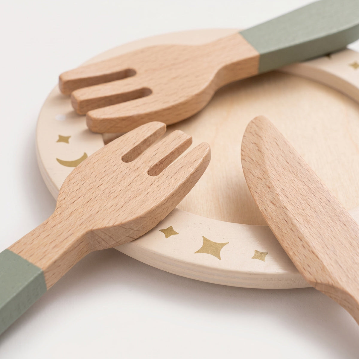 Montessori-houten servies voor kinderen