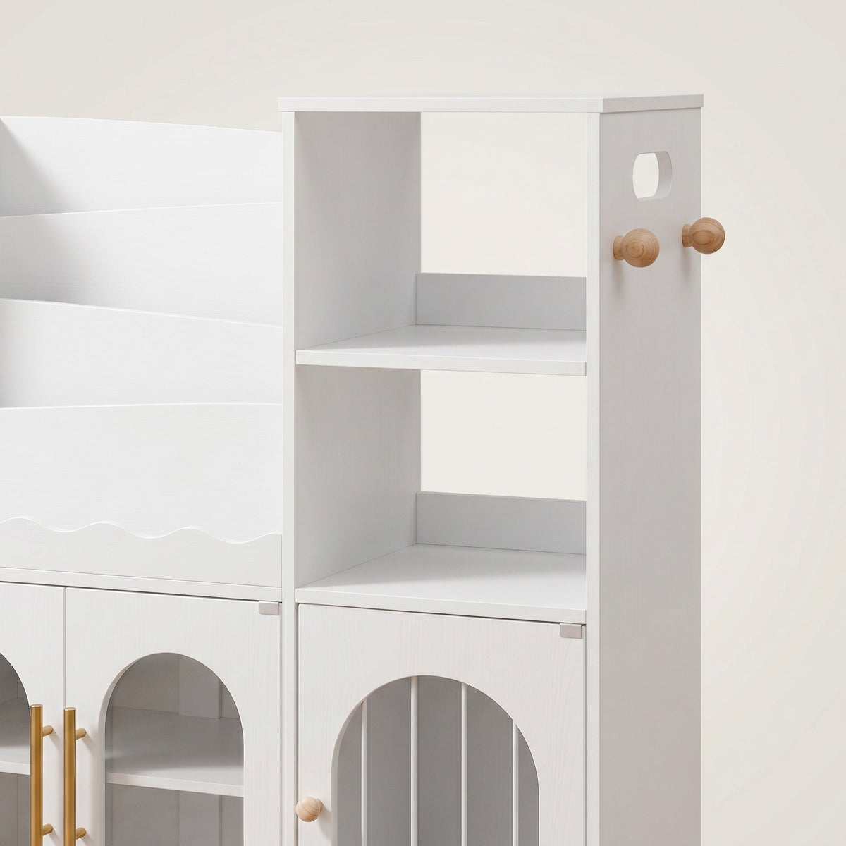 Montessori-boekenrek van hout