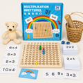 Montessori-houten tafelspel voor vermenigvuldigen