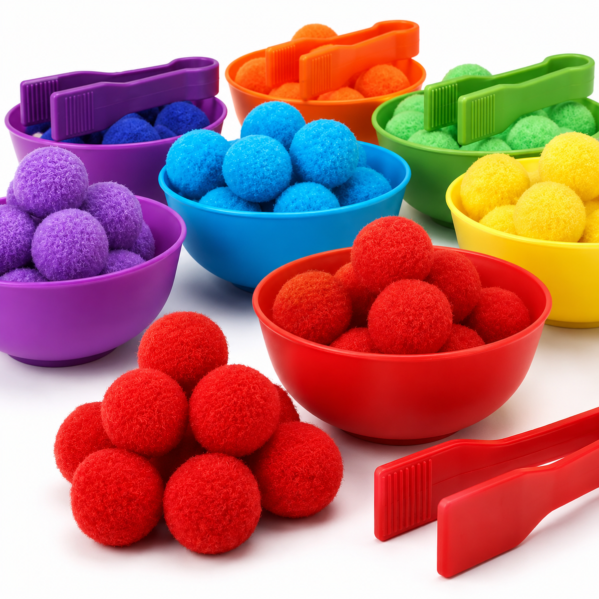 Montessori-kleursorteersets & accessoires met pincet