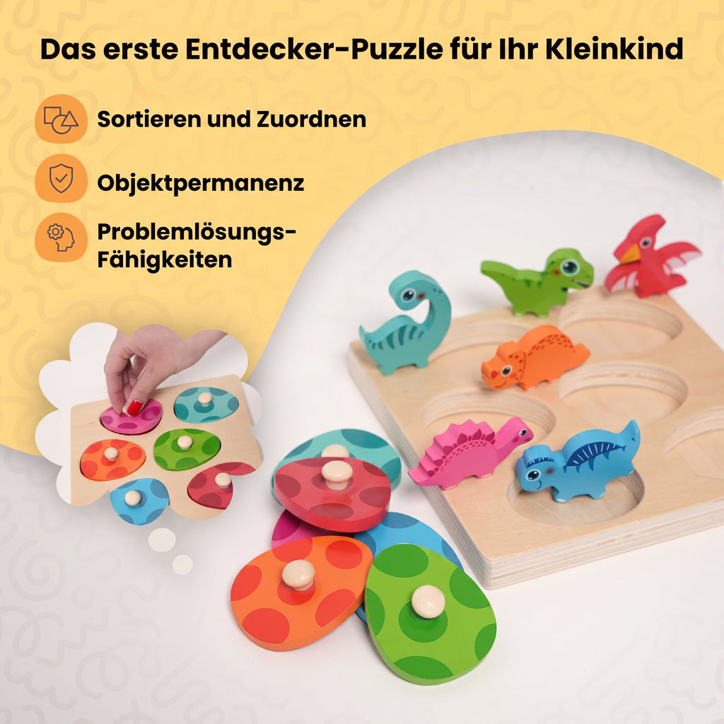 Montessori-dinosaurus-uitbroedpuzzel
