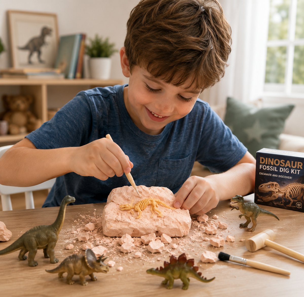 Dinosaurus-opgravingsset voor kinderen