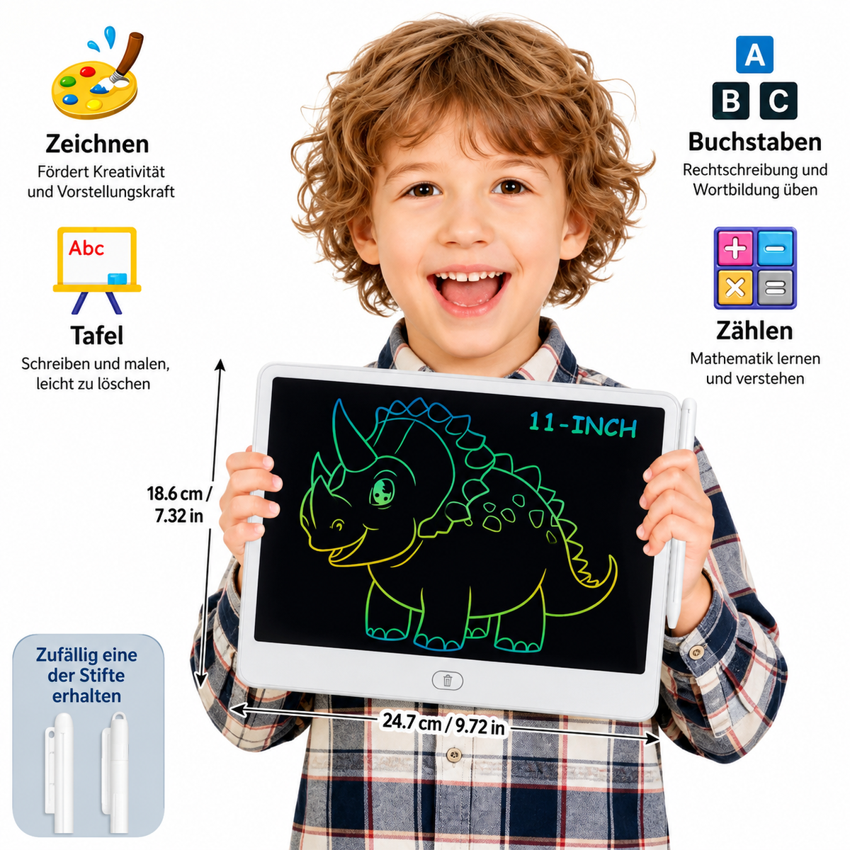 Herbruikbaar LCD-tekenbord voor kinderen