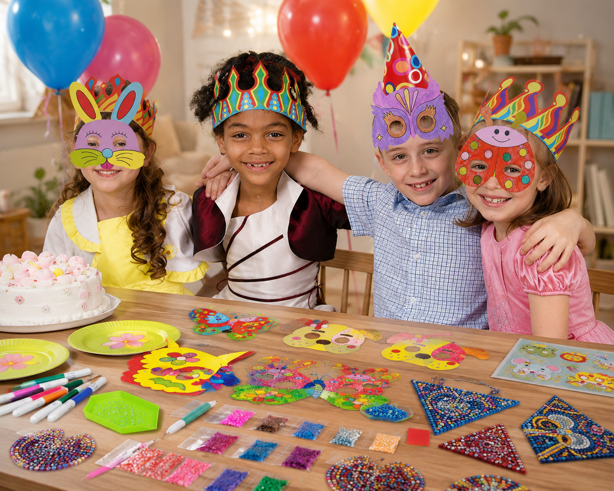 DIY-dierenmaskers om in te kleuren