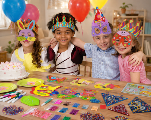 DIY-dierenmaskers om in te kleuren