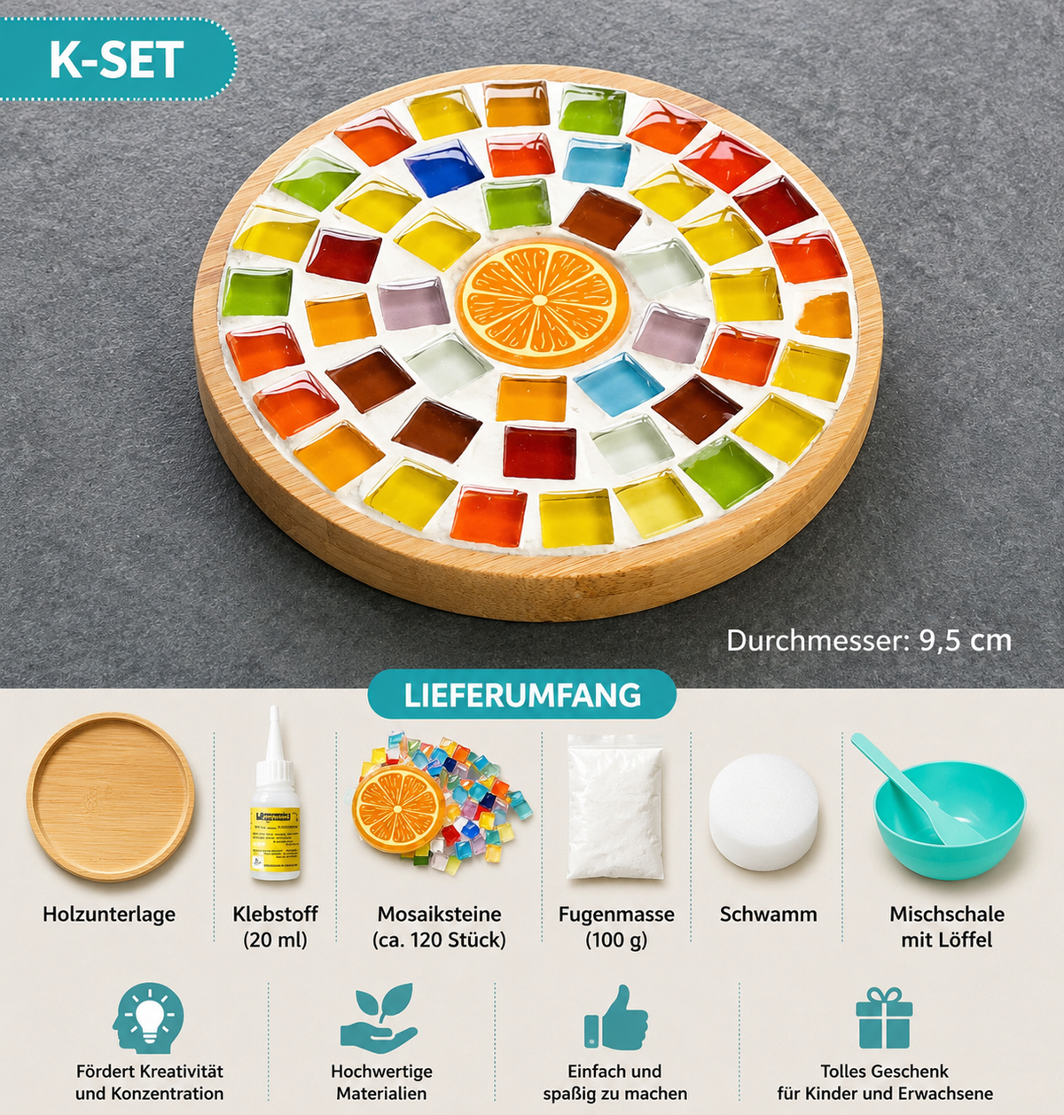 DIY-mozaïekknutselset voor kinderen