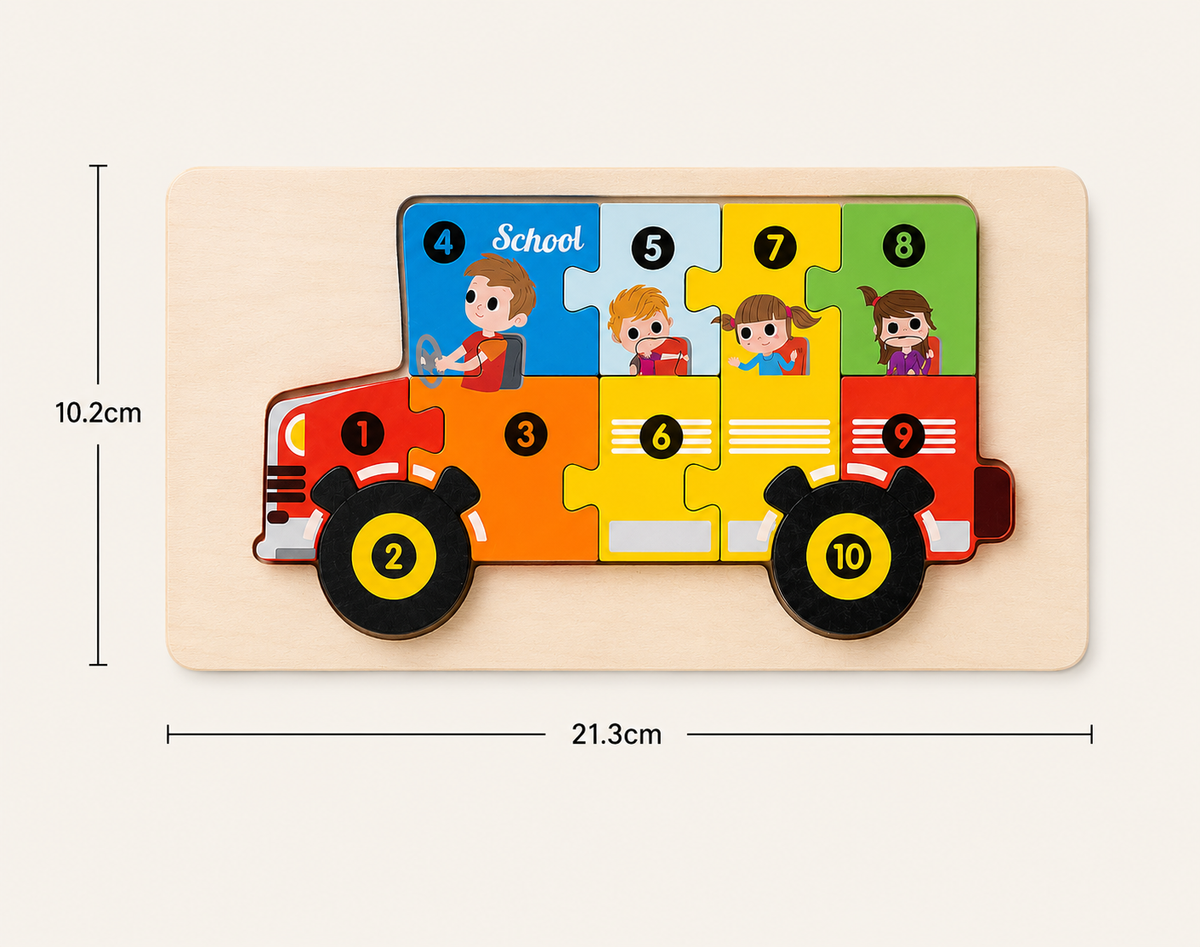 Montessori 3D-houten dierenpuzzel