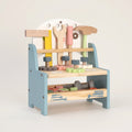 Montessori-miniwerkbank met gereedschap