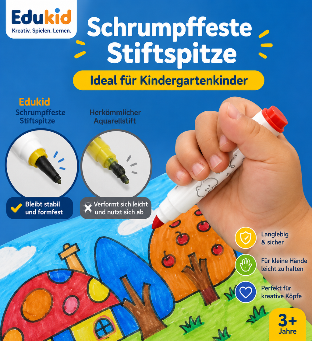 Uitwasbare viltstiften voor kinderen