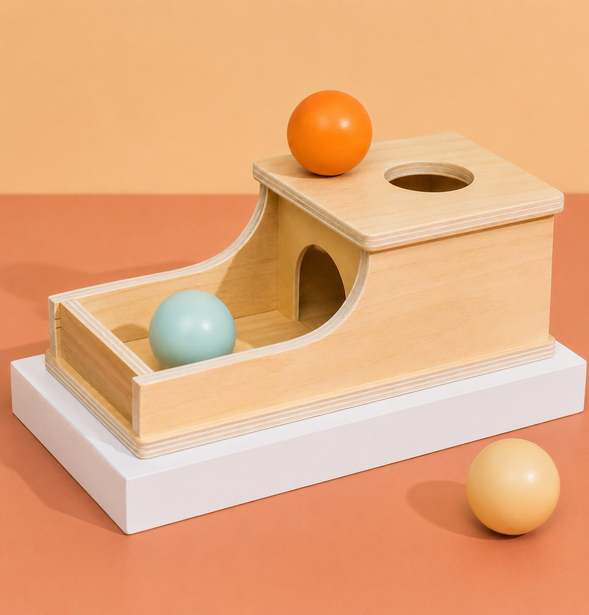 Montessori-objectpermanentiebox 4-in-1