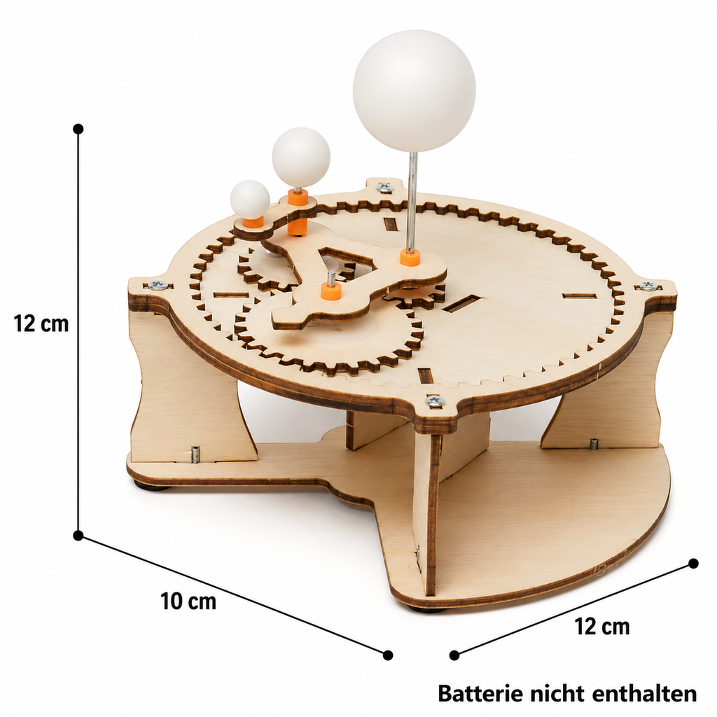 DIY-houten zonnestelselmodel