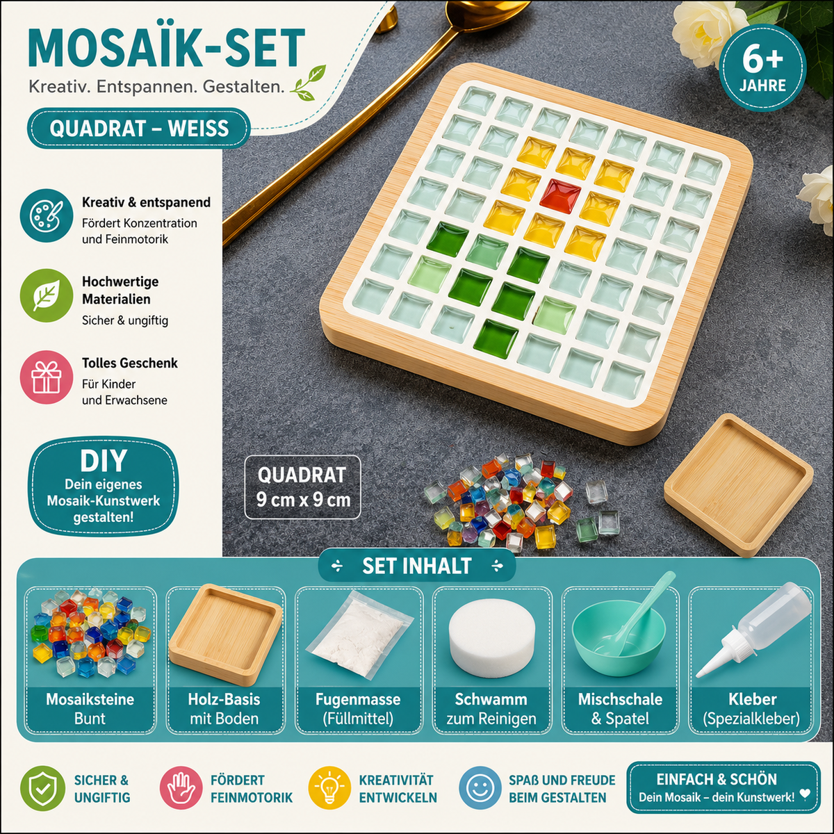 DIY-mozaïekknutselset voor kinderen