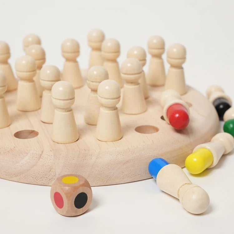 Montessori-memoryspel van hout
