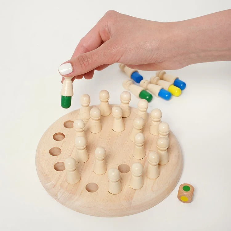 Montessori-memoryspel van hout